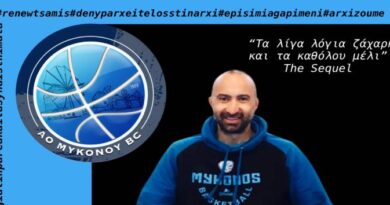 Ρόλο και στις ακαδημίες της Μυκόνου για τον Άγγελο Τσάμη Ρόλο και στις ακαδημίες της Μυκόνου για τον Άγγελο Τσάμη