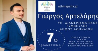 Υποψήφιος στο 7ο διαμέρισμα του Δήμου Αθηναίων ο διαιτητής Γιώργος Αρτελάρης