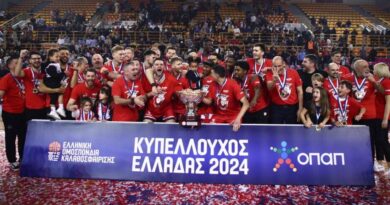 Κύπελλο Ελλάδας – Final 8: Έκανε το… three-peat ο Ολυμπιακός<br>Νίκη με 69-58 επί του Παναθηναϊκού
